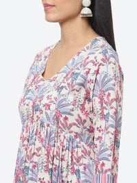 Thumbnail for Biba Women Floral Printed Kurta with Palazzos & With Dupatta - Distacart