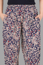 Thumbnail for House of RP Women's Multicolor Rayon Printed Trousers - Distacart