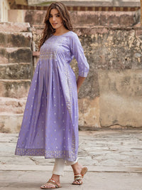 Thumbnail for Kalini Ethnic Motif Printed High-Slit Kurta - Distacart