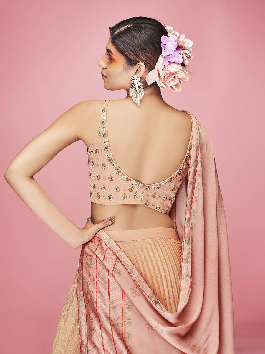 Myra Orange Art Silk Embroidered Designer Lehenga - Distacart