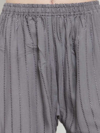 Thumbnail for PAVONINE Grey Color Goti Aari Work Rayon Fabric Palazzo For Women - Distacart