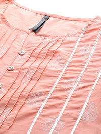 Thumbnail for HERE&NOW Ethnic Motifs Printed A-Line Kurta - Distacart