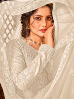 Thumbnail for Myra Off White Heavy Embroidered Gharara Suit online