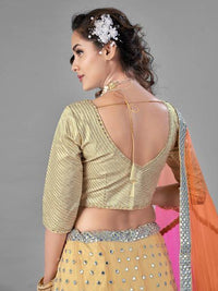 Thumbnail for Heavy Embroidered Soft Net Bridal