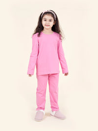Thumbnail for Set-2 Girls Pink Grey Printed Night Suit - Mini Marvels - Distacart
