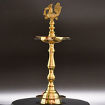 Thumbnail for Brass Peacock Diya - Divine Illumination for Homes - 2
