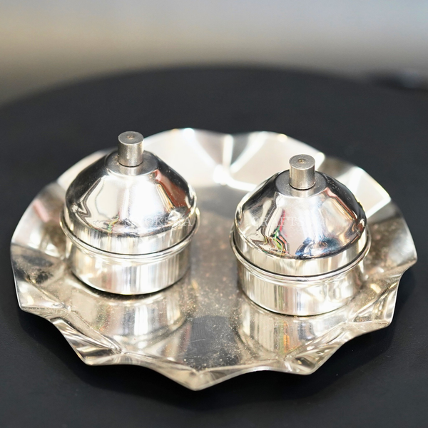 Stainless Steel Haldi Kumkum Holder - 1