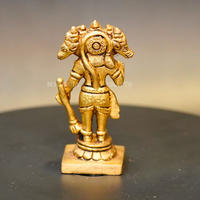 Thumbnail for Brass Panchamukhi Hanuman Idol - 3