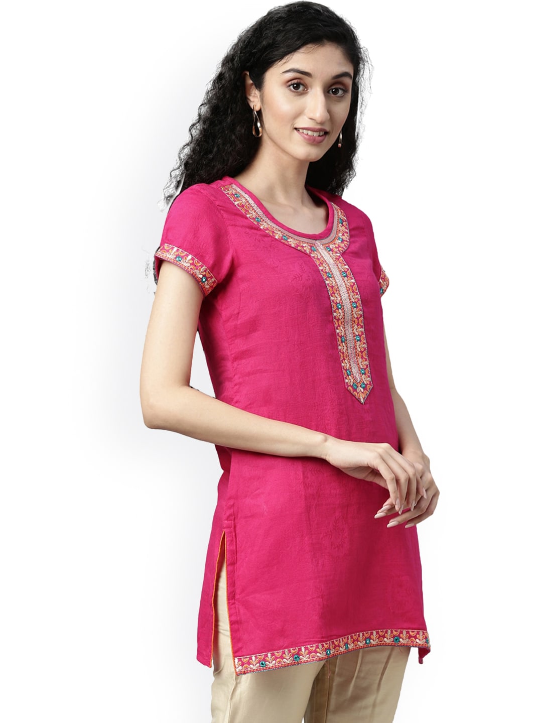 Souchii Pink Kurta - Distacart