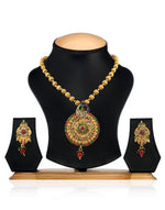 Thumbnail for Gold-Plated Alloy Peacock Shape Multi Necklace Set - The Pari - Distacart