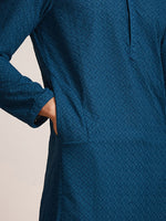 Thumbnail for Manyavar Men Mandarin Collar Kurta with Pyjamas - Distacart