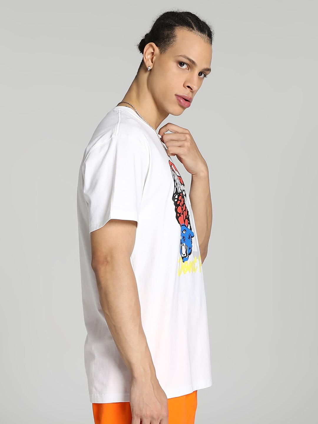 Puma FRANCHISE Basketball Graphic Printed Cotton T-Shirt - Distacart