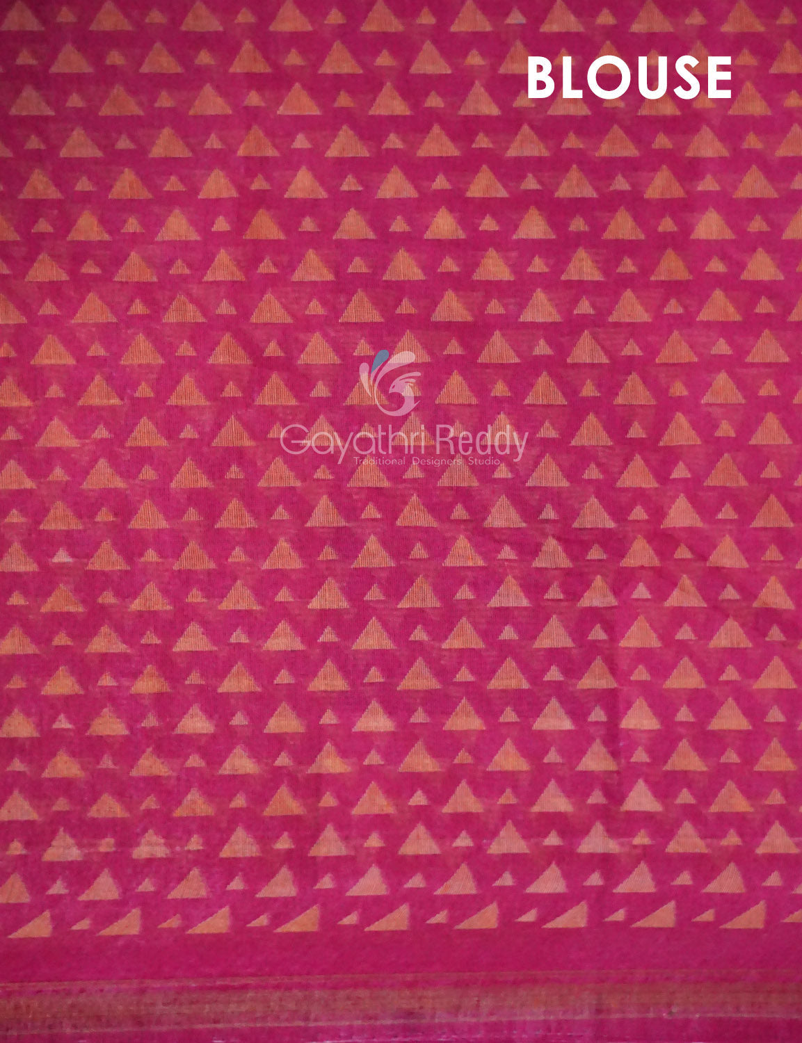 Shades of Dark Green With Rose Pink Blouse Creeper Design Semi Chanderi Saree By Gayathri Reddy Designer Studio - Distacart