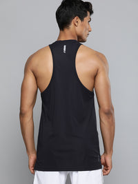 Thumbnail for HRX by Hrithik Roshan Training Men Black Rapid-Dry Typography Printed T-shirt - Distacart