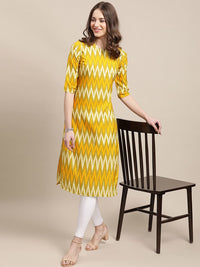 Thumbnail for Kalini Women Pack Of 2 Geometric Printed Crepe Kurtas - Distacart