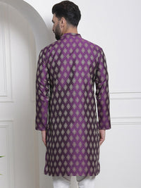 Thumbnail for Sojanya Ethnic Motifs Woven Design Jacquard Regular Kurta - Distacart