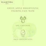 Thumbnail for Glamveda Green Apple Brightening Foaming Face Wash