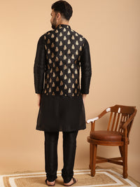 Thumbnail for Sojanya Band Collar Regular Kurta & Churidar With Nehru Collar - Distacart