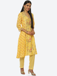 Thumbnail for Biba Floral Printed Kurta with Palazzos - Distacart