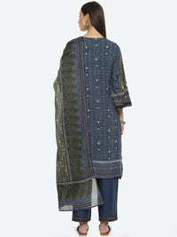 Thumbnail for Biba Women Floral Printed Kurta with Palazzos & With Dupatta - Distacart