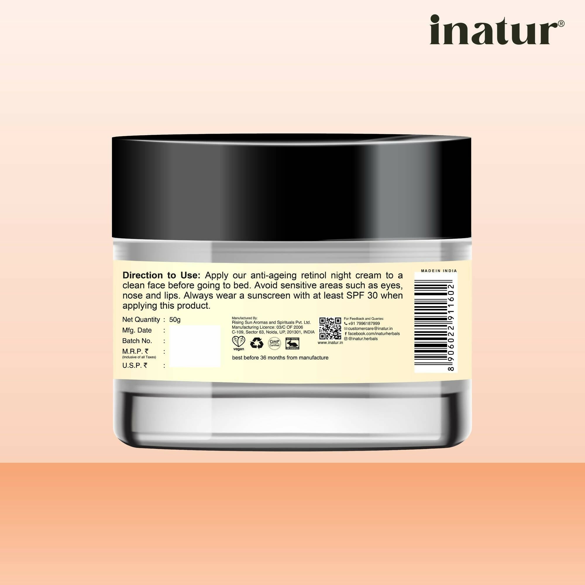 Inatur Retinol Night Cream - Distacart