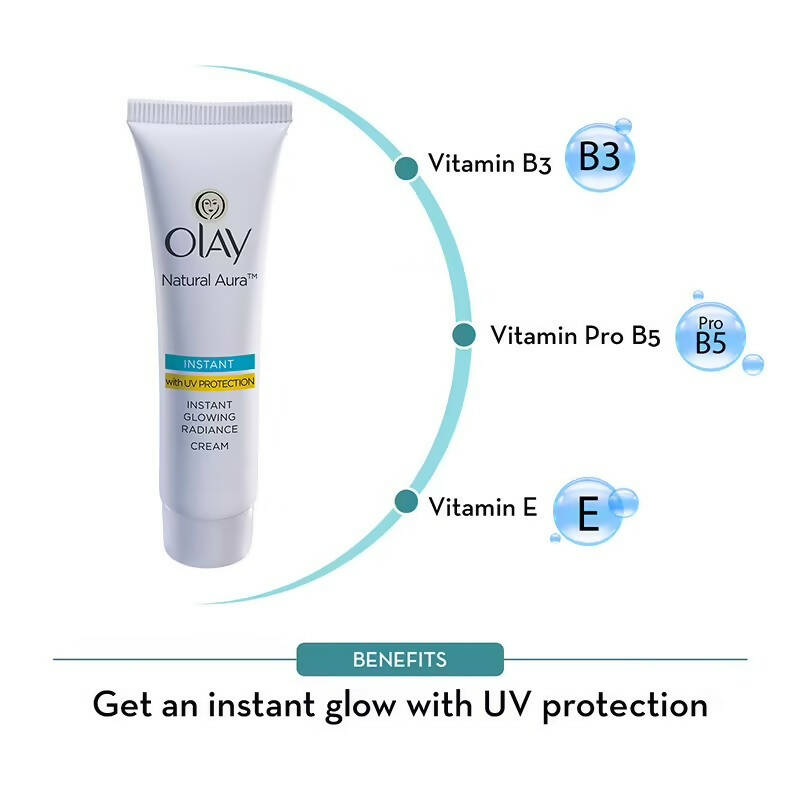 Olay Natural Aura Instant Glowing Radiance Cream - Distacart