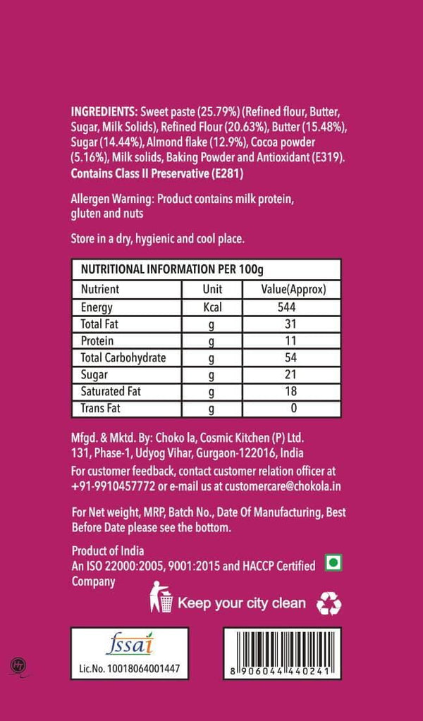 Choko La Almond Cookies Tin Box