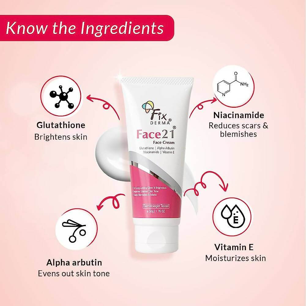 Fixderma Face 21 Face Cream - Distacart