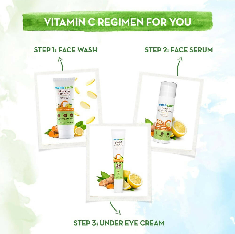 Mamaearth Vitamin C Daily Glow Under Eye Cream with Vitamin C & Turmeric - Distacart
