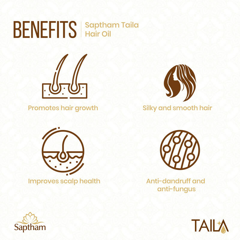 Saptham Taila 100% Natural Hair Oil - Distacart