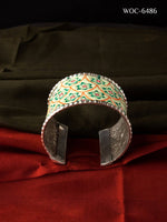 Thumbnail for Mominos Fashion Johar Kamal Beautiful Hand-painted Brass kada/Bracelet