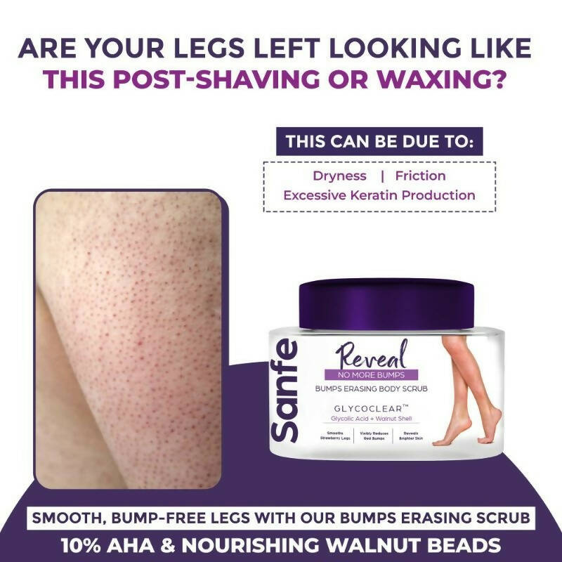 Sanfe Reveal No More Bumps Erasing Body Scrub - Distacart