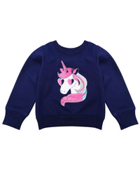 Thumbnail for Girls Navy Blue Pink Printed T-Shirt With Pyjamas - Mini Marvels - Distacart