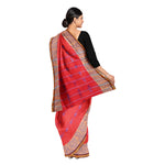 Thumbnail for Exclusive Collection 100% Pure Cotton Red Tant Saree With Hand Weaving Work - Distacart