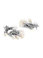 Thumbnail for Cardinal Women Oxidised Silver-Toned Ganesh Choker Necklace Jewellery Set - Distacart