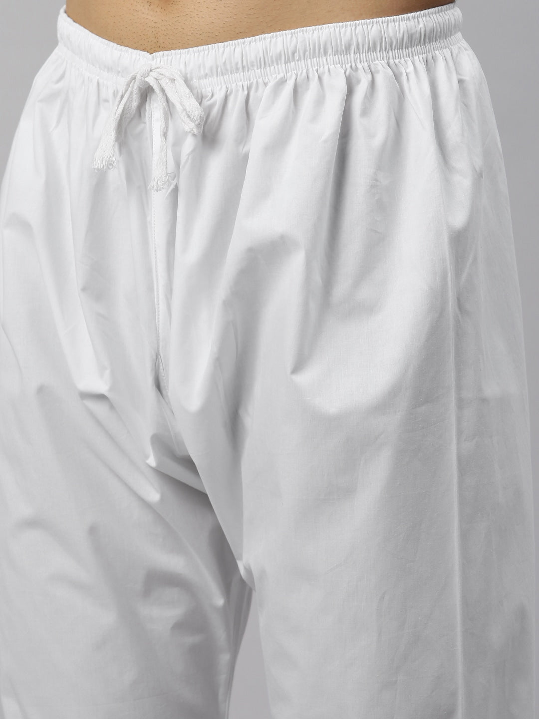 Manyavar Men White Self Design Kurta with Pyjamas - Distacart