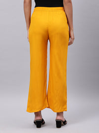 Thumbnail for Souchii Yellow Liva Ethnic Palazzos - Distacart