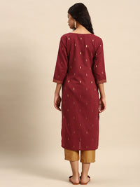 Thumbnail for Sangria Geometric Printed Kurta - Distacart