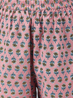 Thumbnail for Khushal K Women Floral Printed Gotta Patti Pure Cotton Kurta with Palazzos & Dupatta - Distacart