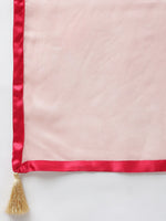 Thumbnail for Khushal K Women Pink Floral Embroidered Sequinned Kurta with Palazzos & Dupatta - Distacart