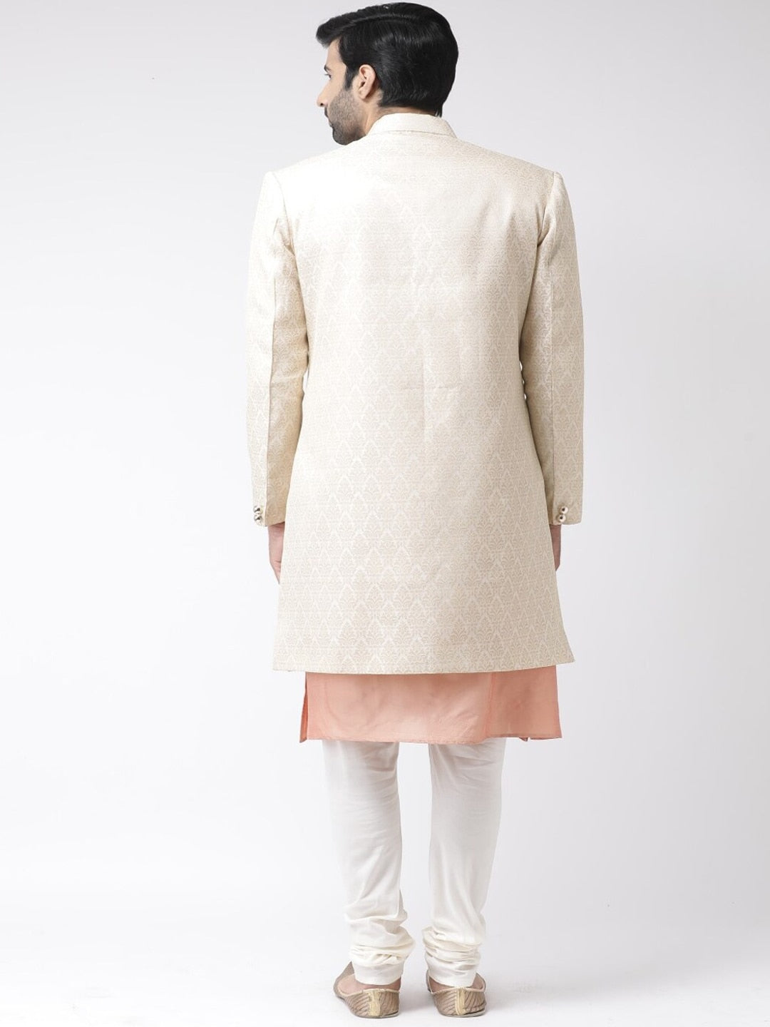 KISAH Men Woven-Design Sherwani Set - Distacart