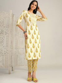 Thumbnail for Sangria Ethnic Motifs Printed Gotta Patti Kurta With Trouser & Dupatta - Distacart