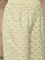 Thumbnail for Kalini Ethnic Motifs Printed Thread Work Pure Cotton Kurta With Trousers - Distacart