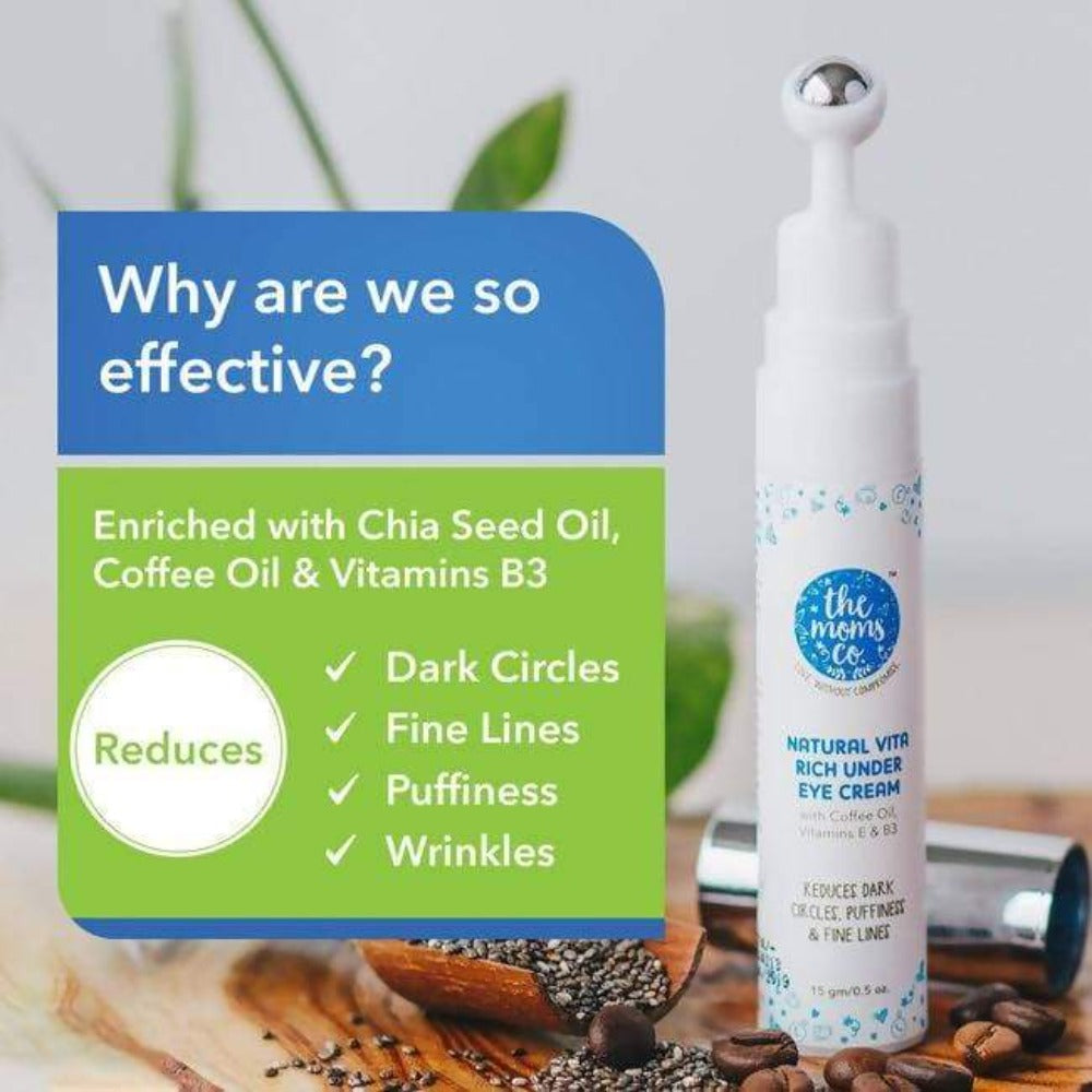 The Moms Co Vita Rich Under Eye And Face Serum Combo - Distacart