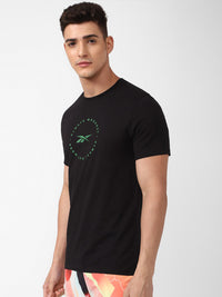Thumbnail for Reebok Men Prime Graphic Printed Pure Cotton T-Shirt - Distacart