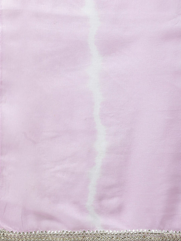 Khushal K Women Purple Panelled Kurta with Trousers & With Dupatta - Distacart