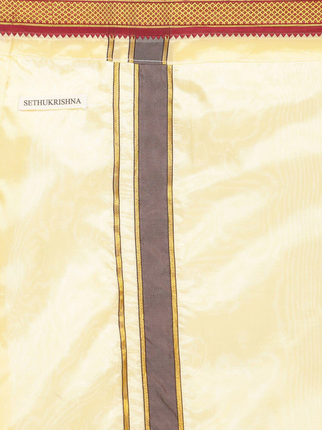 Sethukrishna Men Beige Solid Dhotis - Distacart