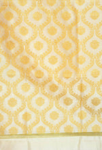 Thumbnail for Mominos Fashion Moeza Women's Banarsi Silk All Over Woven Design Cream Dupatta - Distacart