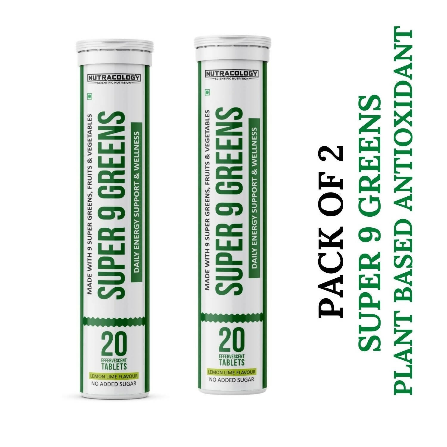 Nutracology Super 9 Greens Daily Wholefood Multivitamin For Immunity And Detox Plant - Distacart