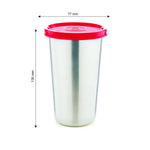 Thumbnail for Signoraware Stainless Steel Tumbler with Lid - 370ml - Distacart